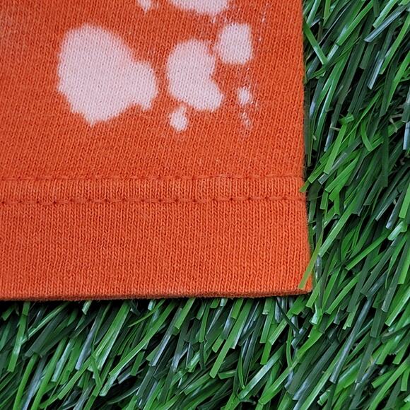 Vintage 90s NIKE Bleached Shirt Womens S/M 17x24 Orange USA - Picture 11 of 15